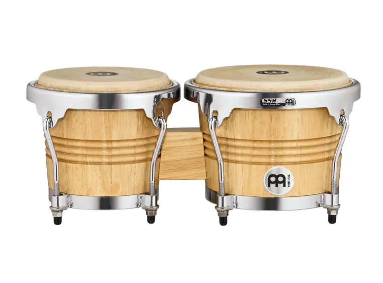 Meinl WB-200NT-CH Wood Bongo 6 3/4"+ 8" Nat, Chr. HW (G) 
